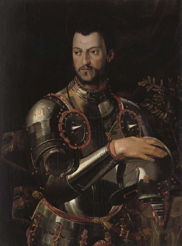 ALLORI Alessandro Cosimo I dressed in a portrait of Qingqi Breastplate Germany oil painting art